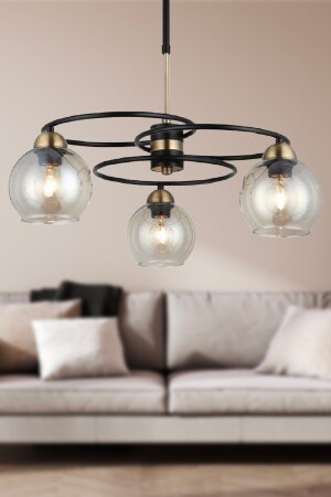 MNZ-Püren 3-piece Black Modern Young Room مطبخ غرفة المعيشة الراجعية شمعة 3278-03 - Apliqa