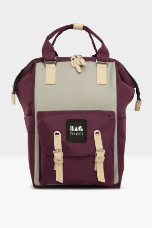 كيس الأم للأطفال من الجيب من نساء MNZ-Purple مع الشعار M000003884 - Bagmori