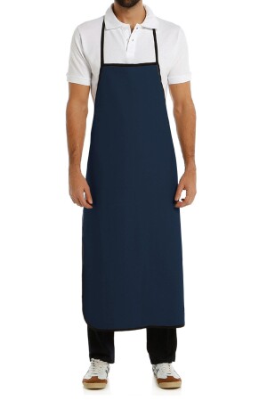 MNZ-PVC Apron Navy Blue Color Kitchen Cook Dishwasher Cleaner عمل المفتاح مع معلّقات المفتاح معلّق المفتاح مقاوم للماء DRMPVC-000 - DrMia