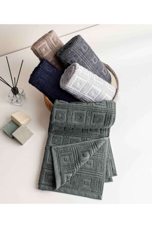 MNZ-Pydna 5pcs مناشفة الوجه متعددة الألوان 50x90 2268 KH-2268 - Koza Home