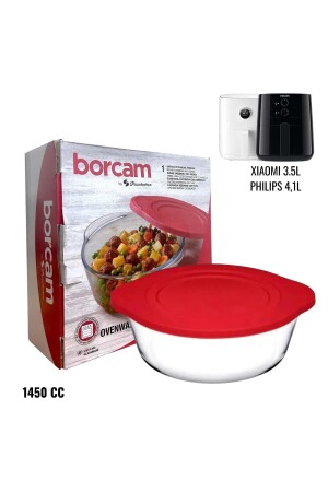 MNZ-Pyrex Xiaomi Airfryer 3.5 L و Philips Airfryer 4.1 L متوافق SMRT-7002 - Paşabahçe