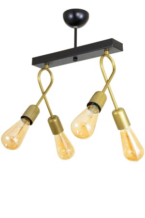 MNZ-Quadruple Gold Cross Bow Model Chandelier LMBDR0085GOLD - Lambadar