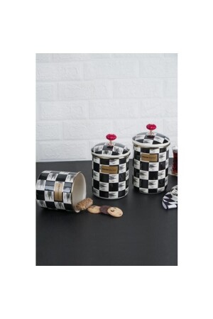 MNZ-Qualita King Enamel 3 Piece Jar Set حجم كبير XAP-22-0231 - ACAR