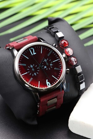 ساعة معصمة للرجال من نوع MNZ-Quartz Analog مع قلادة، تسمى السلسلة والمصدرات العنق هدية 1110trend04 - Northwatch