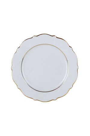 لوحة مسطحة من طراز MNZ-Queen Gold Gilt 24 سم - قطعة واحدة - Porland