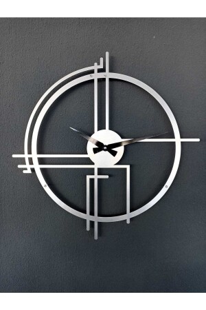 MNZ-Querencia المعدنية الفضة - الفضة ساعة الجدار 1.5 مم سمك 50x50 سم querencia40 - Gowpenart