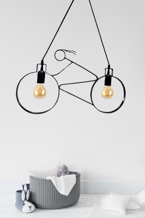 MNZ-Racer دراجة شمعة معلق معدني مصباح الحديد المكسور الراستيكي المكتب الكافي بار الفندق مصباح السقف الحديث ATLY56 - Bundeba