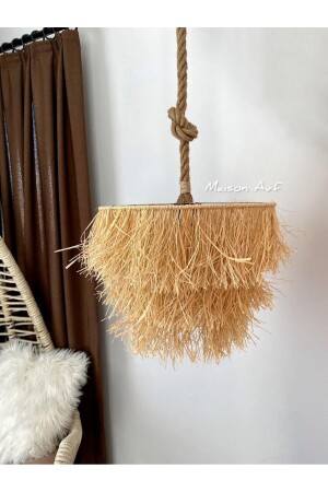 MNZ-Raffia Wicker قصر المخطوطة طراز بوهيمية شمعة M093 (HALAT DUY) - Maison Avf