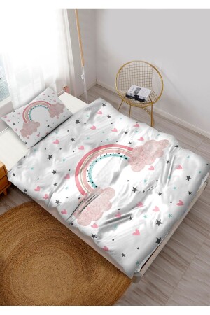 MNZ-Rainbow Cloudy Single Duvet Cover Set CB07-N - CAPRİCE HALI