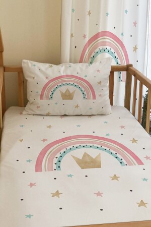 غطاء السرير للأطفال من طراز MNZ-Rainbow و Crown 92353 - milroma
