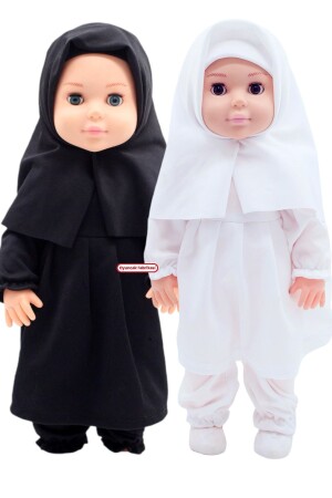 دمية لعبة اللحم من طراز MNZ-Rana مع ورقة وحجاب وصوت قراءة الصلاة والنشيد التركية 40 سم - Oyuncakfabrikasi