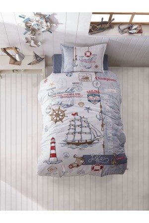 MNZ-Ranforce 100% القطن الواحد غطاء القماش مجموعة Sailife RNT-SAİ-V1MAV-CLS-K - Clasy