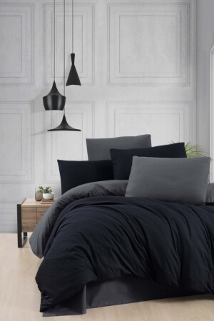 MNZ-Ranforce غطاء غطاء مزدوج مجموعة أسود رمادي PC610152 - PABRICCA COLLECTIONS.