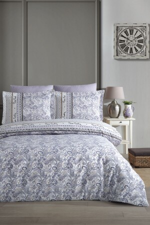 MNZ-Ranforce غطاء غطاء مجموعة إثني إنديغو مزدوج - Pierre Cardin