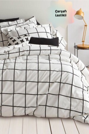 MNZ-Ranforce Sheet Elastic Double Duvet Cover Set AWCT-083 - Always