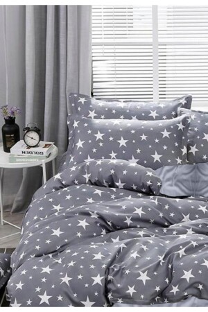 MNZ-Ranforce Star Double Duvet Cover Set سهل للثديء - Always