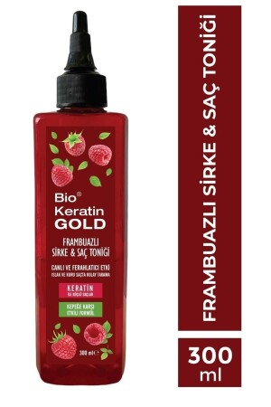 فيتنيك وتراتين الشعر من طراز MNZ-Raspberry 300 ml - Bio Keratin Gold