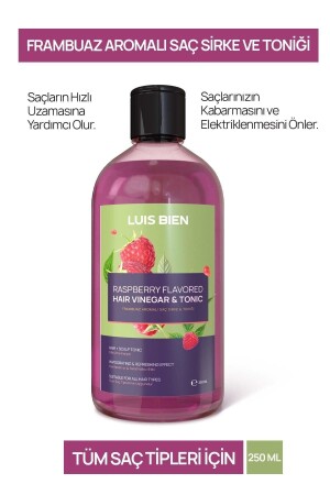 فيتنيك وترونات الشعر من مصدر MNZ-Raspberry Vinegar 250 ML - Luis Bien
