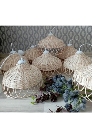 MNZ-Rattan bamboo Bohemian Chandelier NNDESIGN018 - NN DESIGN