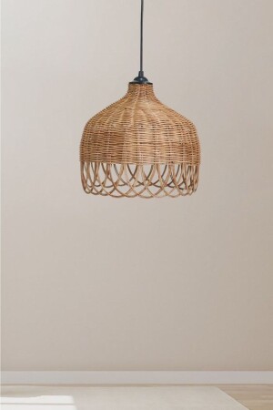 MNZ-Rattan Bamboo Chandelier Lamp والنوتاتانبامبو7:83849 - Happy Hands