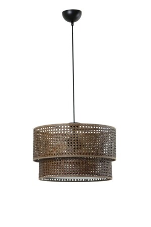 مصباح عجلة كعك كبير من نطاق MNZ-Rattan Walnut 8571-4 - Lumexx