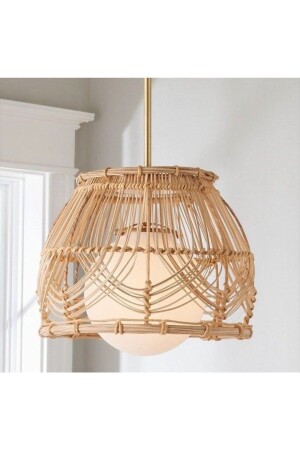 MNZ-Rattan-wicker Chandelier إنتاج خاص (بما في ذلك حامل) AVZ48733 - AFRALYAHOME