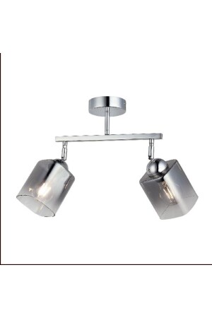 MNZ-Rayo 2-piece Chrome Plafonier 2xe27 HT467 - LUCEA
