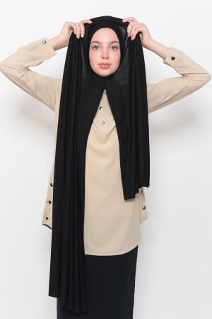 MNZ-Ready عملي التقاطع الفاخرة العضوية السطح المُسطح القطن شال الصليب المُحَسَّن الأسود - Altobeh