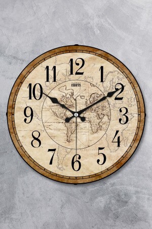 MNZ-Real منحني الزجاج المتدفق الثواني الآلية الصامتة ساعة الجدار الديكورية 36 سم MR-225 - EMORES