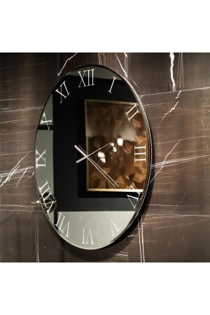 ساعة جدارية مزينة MNZ-Real Mirrored Decorative Wall Clock (40 سم) - harika crown