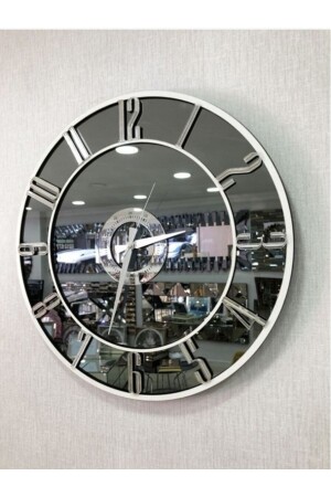 MNZ-Real Mirrored Decorative Wall Clock (40 سم) TDFDDDASDQWSD - harika crown