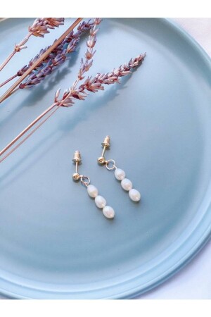 MNZ-Real Pearl Elegant Earring Tap63893 - MİRSTAR