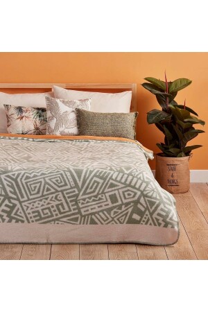 MNZ-Rebel Cotton Double Blanket Mint (180X220 CM) 12268 - Bella Maison