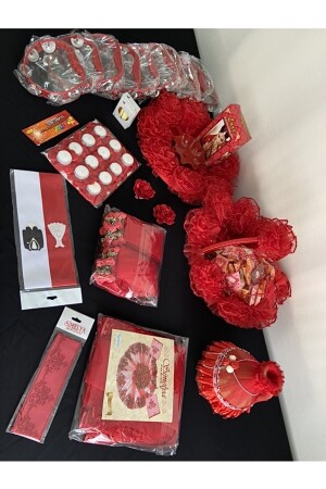 MNZ-Red 174 قطعة طلاء هينا الليلية المجموعة - Zeymerade