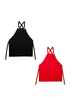 MNZ-Red Black Combination Masterchef Apron هكومبين 1235 - enmalife