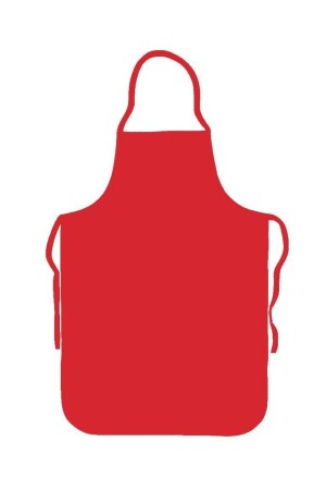 MNZ-Red Hanging Dish Apron المعدن 70x120 سم - Omnisoft
