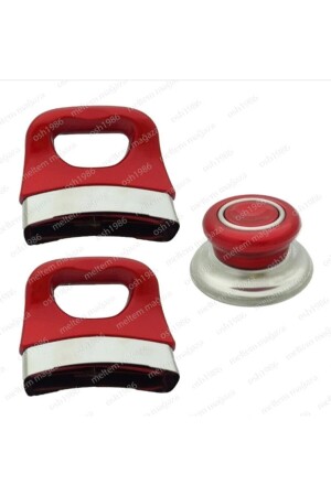 MNZ-Red Pot، Pan and Saucepan المقبض والمساعدة على المقبضات المتكاملة مع جميع الأواني - Genel Markalar