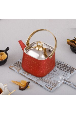 MNZ-Red Square فنجان شاي عشبوي 2-25 لتر - فنجان شاي عشبوي حجم كبير 2-25 لتر - Evren