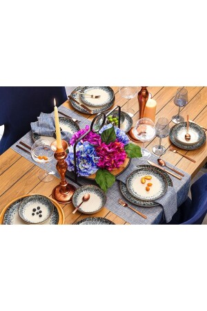 MNZ-Re-gen أونتاريو طعام وجبة عشاء مجموعة 24 قطعة 04RGA000021 - Porland