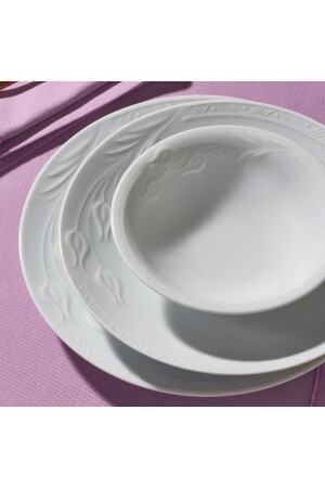 MNZ-Rene 18 قطعة عشاء مجموعة 6 أشخاص EB20220041 - Güral Porselen