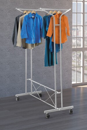 MNZ-Retohome V الملابس مع أقدام عجلات معلقة أبيض 1830B - Retodesign