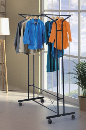 MNZ-Retohome V الملابس ذات الأقدام العجلات المعلقة الأسود - Retodesign