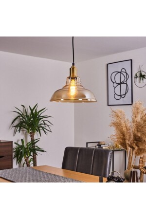 كأس عسل رستيك MNZ-Retro 1xe27 قديم القاعدة واحدة كأس مصباح معلق شمعة قطر: 28 سم RIO0001171 - RİOLİGHT