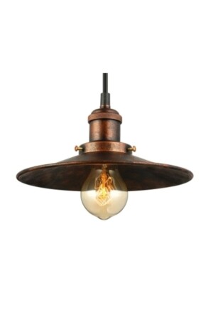 MNZ-Retro مسوّي النحاس القديم المعدني الموحد لمصباح العلق الشنديليّة قطر قبعة: 22 سم RIO000905 - RİOLİGHT