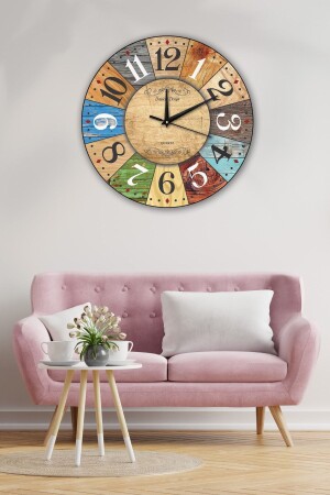 ساعة الجدار من التصميم من MNZ-Retro 35x35 سم SLBWDS-0101 - modabilge