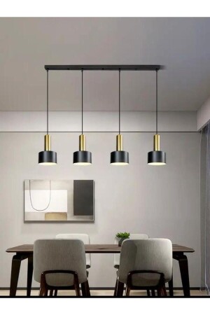 MNZ-Retro طاولة معدنية أعلى ديكوراتية الروستيكية 4 قطع سوداء الذهب صف شمعة - Rsylight