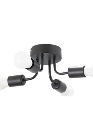 MNZ-Retro الحديثة 4-Plafone سقف مقعد الشنابل عقرب أسود - Arzum