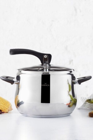 MNZ-Retro فولاذ فولاذ غير معدني الاندخام مقلاة ضغط قاعدة 6 Lt 153. 03. 07. 9106 - Karaca