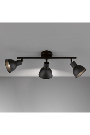 MNZ-Retro Black ديكوراتي روستيك 180 درجة متحرك رياضي حديث 3 قطع شمعة - Rsylight