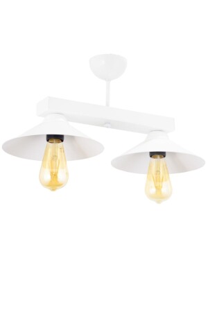 MNZ-Retro نموذج الروستيك المعدني واحد أبيض Profonier Chandelier LMBDR3543WHT - Lambadar